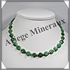 CHRYSOPRASE - Collier Compos - Pastilles 10x4 mm et Perles 4 mm - 42 cm - M002 Madagascar