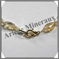 CITRINE (Naturelle) - Collier Compos - Ovales 10x8 mm - 44 cm - M002