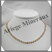 CITRINE (Naturelle) - Collier Perles 6 mm - 47 cm - M001