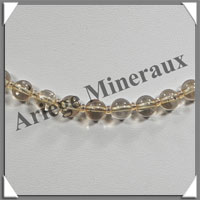 CITRINE (Naturelle) - Collier Perles 6 mm - 47 cm - M001