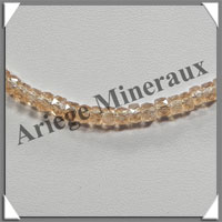 CITRINE (Naturelle) - Collier Compos - Soucoupes 5x3 mm - 42 cm - Z001