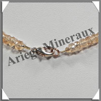 CITRINE (Naturelle) - Collier Compos - Soucoupes 5x3 mm - 42 cm - Z001