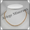 CITRINE (Naturelle) - Collier Compos - Soucoupes 5x3 mm - 42 cm - Z002 Brsil