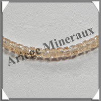 CITRINE (Naturelle) - Collier Compos - Soucoupes 5x3 mm - 42 cm - Z002