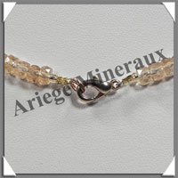 CITRINE (Naturelle) - Collier Compos - Soucoupes 5x3 mm - 42 cm - Z002