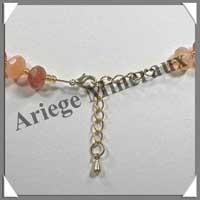 CORNALINE - Collier Disques Facets 8x4 mm - 45 cm - M002