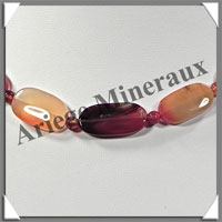 CORNALINE - Collier Compos - Ovales 20x10 mm - 43 cm - M001