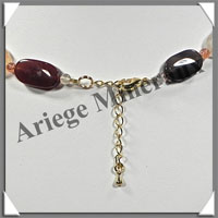 CORNALINE - Collier Compos - Ovales 20x10 mm - 43 cm - M001