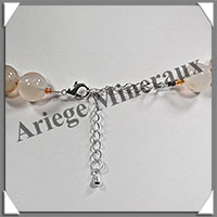 CORNALINE - Collier Perles 12 mm - 45 cm - M001