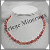 CORNALINE - Collier Perles 4 et 8 mm en altern - 42 cm - C003 Namibie