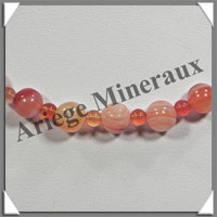 CORNALINE - Collier Perles 4 et 8 mm en altern - 42 cm - C003