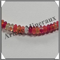 CORNALINE - Collier Compos - Soucoupes 7x5 mm - 42 cm - M001