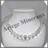 CRISTAL de ROCHE - Collier Perles 14 mm - 46 cm - M001 Brsil