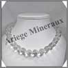 CRISTAL de ROCHE - Collier Perles 14 mm - 44 cm - M003 Brsil