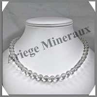 CRISTAL de ROCHE - Collier Perles 8 mm - 46 cm - M001