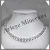 CRISTAL de ROCHE - Collier Perles 8 mm - 46 cm - M002 Brsil