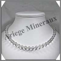 CRISTAL de ROCHE - Collier Perles 8 mm - 46 cm - M002