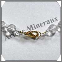 CRISTAL de ROCHE - Collier Perles 8 mm - 46 cm - M002