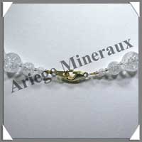 CRISTAL de ROCHE Craquel - Collier Perles 12 mm - 48 cm - C002