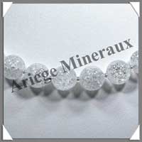 CRISTAL de ROCHE Craquel - Collier Perles 12 mm - 46 cm - C003