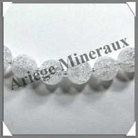 CRISTAL de ROCHE Craquel - Collier Perles 12 mm - 45 cm - C004
