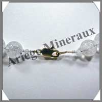 CRISTAL de ROCHE Craquel - Collier Perles 14 mm - 46 cm - C002