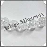 CRISTAL de ROCHE Craquel - Collier Perles 14 mm - 44 cm - M002