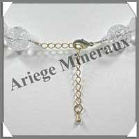 CRISTAL de ROCHE Craquel - Collier Perles 14 mm - 44 cm - M002