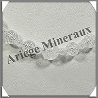CRISTAL de ROCHE Craquel - Collier Perles 4 et 10 mm en altern - 41 cm - M001