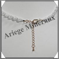 CRISTAL de ROCHE Craquel - Collier Perles 6 et 8 mm en dgrad - 44 cm - C002