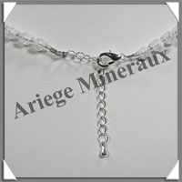 CRISTAL de ROCHE Craquel - Collier Perles 6 et 8 mm en dgrad - 43 cm - C003
