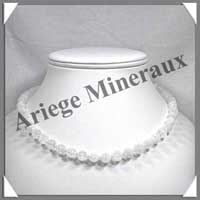 CRISTAL de ROCHE Craquel - Collier Perles 8 mm - 43 cm - C003