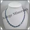 CYANITE - Collier Compos - 9 Ovales 12x8 mm et Disques 6 mm en dgrad - 48 cm - C001 Brsil