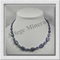 CYANITE - Collier Compos - 5 Ovales 15x11 mm et Ovales 12x8 mm en dgrad - 45 cm - C006