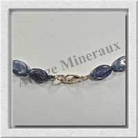 CYANITE - Collier Compos - 5 Ovales 15x11 mm et Ovales 12x8 mm en dgrad - 45 cm - C006