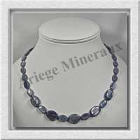 CYANITE - Collier Compos - 5 Ovales 15x11 mm et Ovales 12x8 mm en dgrad - 47 cm - C007