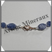 CYANITE - Collier Compos - Ovales 12x8 mm et Disques 6 mm alterns - 42 cm - C012