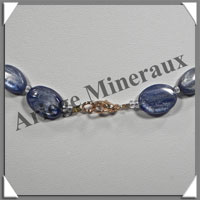 CYANITE - Collier Compos - Ovales 15x11 mm et Ovales 12x8 mm alterns - 45 cm - C013