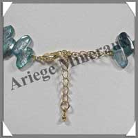 CYANITE Cristallise - Collier Compos - Ovales 12x6 mm - 41 cm - M001