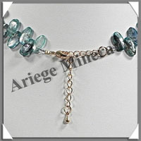 CYANITE Cristallise - Collier Compos - Ovales 12x4 mm - 41 cm - M002