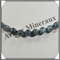 CYANITE - Collier Perles 7 mm - 45 cm - M001