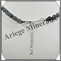 CYANITE - Collier Perles 7 mm - 45 cm - M002