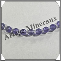 FLUORITE Bleue - Collier Perles 6 mm - 45 cm - M001