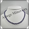 FLUORITE Bleue - Collier Perles 8 mm - 44 cm - M001 Chine