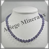 FLUORITE Bleue - Collier Perles 8 mm - 45 cm - M002 Chine