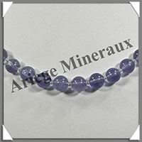 FLUORITE Bleue - Collier Perles 8 mm - 45 cm - M002