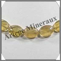 FLUORITE JAUNE - Collier Compos - Ovales 16x12 mm - 44 cm - M001
