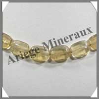 FLUORITE JAUNE - Collier Compos - Rectangles 16x12 mm - 44 cm - M001