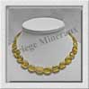 FLUORITE JAUNE - Collier Compos - Ovales et Rectangles 16x12 mm alterns - 45 cm - M004 Brsil