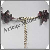 GRENAT - Collier Baroque (Gros Morceaux de 10  15 mm) - 40 cm - M001